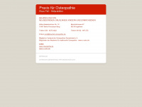 klausfeil-osteopathie.de Webseite Vorschau