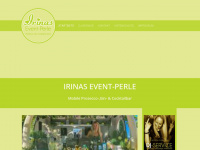 irinas-eventperle.de Webseite Vorschau
