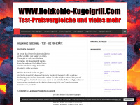 holzkohle-kugelgrill.com Webseite Vorschau