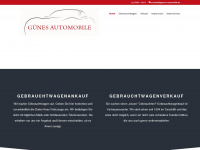 günes-automobile.de Webseite Vorschau