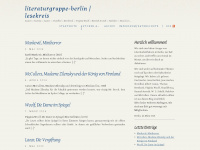 literaturgruppe-berlin.de Webseite Vorschau
