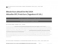 bitcoin-kurs.at Webseite Vorschau