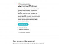 montessori-material.org Webseite Vorschau