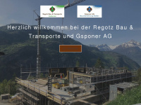 regotzbau-transporte.ch Webseite Vorschau