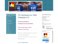 tghoechberg-volleyball.de Webseite Vorschau