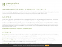 greengraphics.at Webseite Vorschau