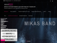 mikasband.at Webseite Vorschau
