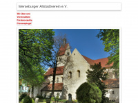 merseburger-altstadtverein.de Webseite Vorschau