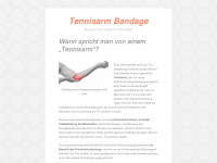 tennisarm-bandage.de Webseite Vorschau