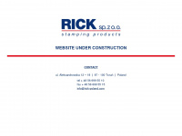 rick-poland.com Webseite Vorschau
