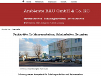 ambiente-bau.com Webseite Vorschau