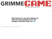 grimme-game.de Webseite Vorschau