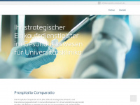 prospitalia-comparatio.de Webseite Vorschau