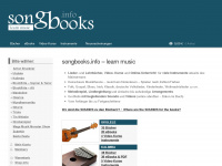 songbooks.info Webseite Vorschau