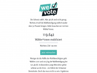 wevote.ch Webseite Vorschau