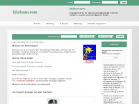 klicksan.com Webseite Vorschau
