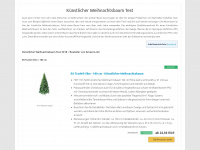 kuenstlicherweihnachtsbaumtest.de Webseite Vorschau