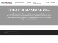 theater-maximal.de Webseite Vorschau