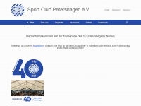 sc-petershagen.de Webseite Vorschau