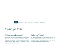 christoph-rois.net Webseite Vorschau