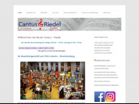 cantus-riedel.de Webseite Vorschau