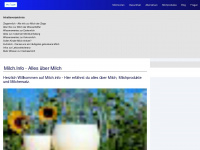 milch.info Webseite Vorschau