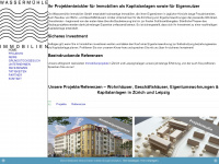 wassermuehle-immobilien.de Webseite Vorschau