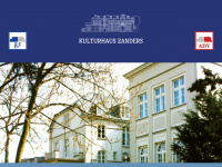 kulturhaus-zanders.de Webseite Vorschau