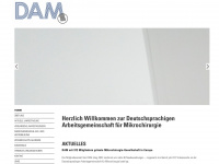 dam-mikrochirurgie.org Webseite Vorschau