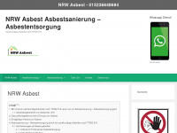 nrw-asbest.de Webseite Vorschau