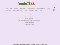 beute-tier.de Webseite Vorschau