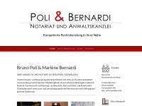 poli-bernardi.ch Webseite Vorschau