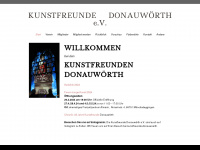 kunstfreunde-donauwoerth.de Webseite Vorschau