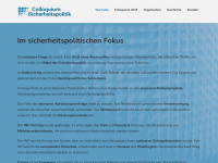 colloquium-sicherheitspolitik.ch Webseite Vorschau