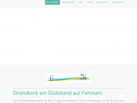 fehmarn-strandkorb.com Webseite Vorschau