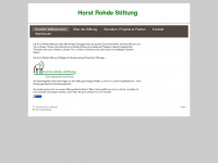 horst-rohde-stiftung.net Webseite Vorschau
