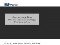 sale-and-lease-back-hrp.de Webseite Vorschau