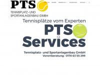 pts-tennisplatzservice.de Webseite Vorschau