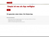 simpla.ch Webseite Vorschau
