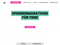 spendenmarathon-tiere.de Webseite Vorschau