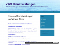vws-spezialreinigungen.de Webseite Vorschau