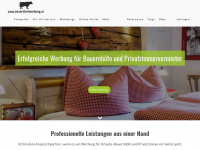 bauernhofwerbung.at Webseite Vorschau