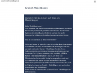kranich-modellbogen.de Webseite Vorschau