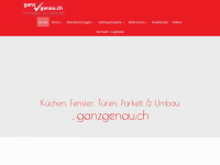 ganzgenau.ch Webseite Vorschau