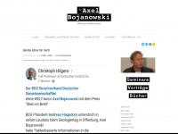 axelbojanowski.de Webseite Vorschau