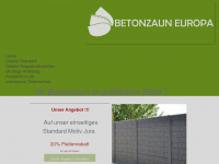 betonzaun-europa.eu Webseite Vorschau