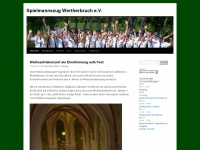 spielmannszug-wertherbruch.de Webseite Vorschau