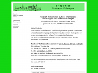 bridgeclub-siemens-erlangen.de Webseite Vorschau