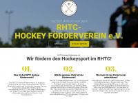 rhtc-hockeyfoerderverein.de Webseite Vorschau