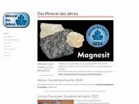mineraldesjahres.at Webseite Vorschau